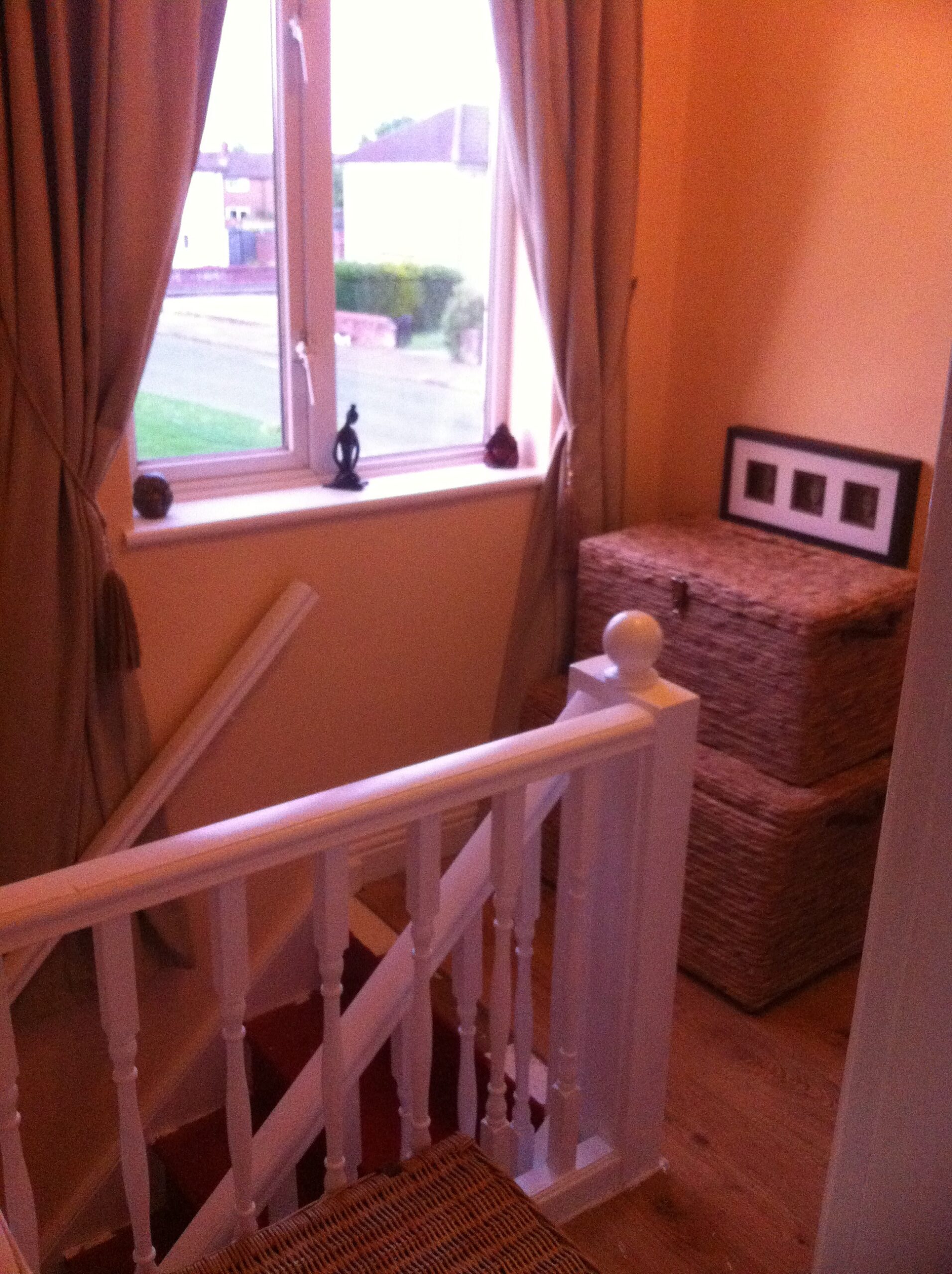 curtains in a hallway