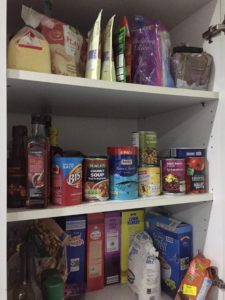 well-stocked larder