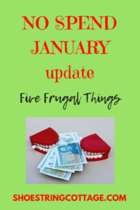 NO SPEND JANUARY UPDATE