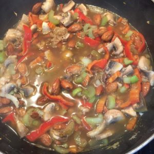 spiced almond risotto