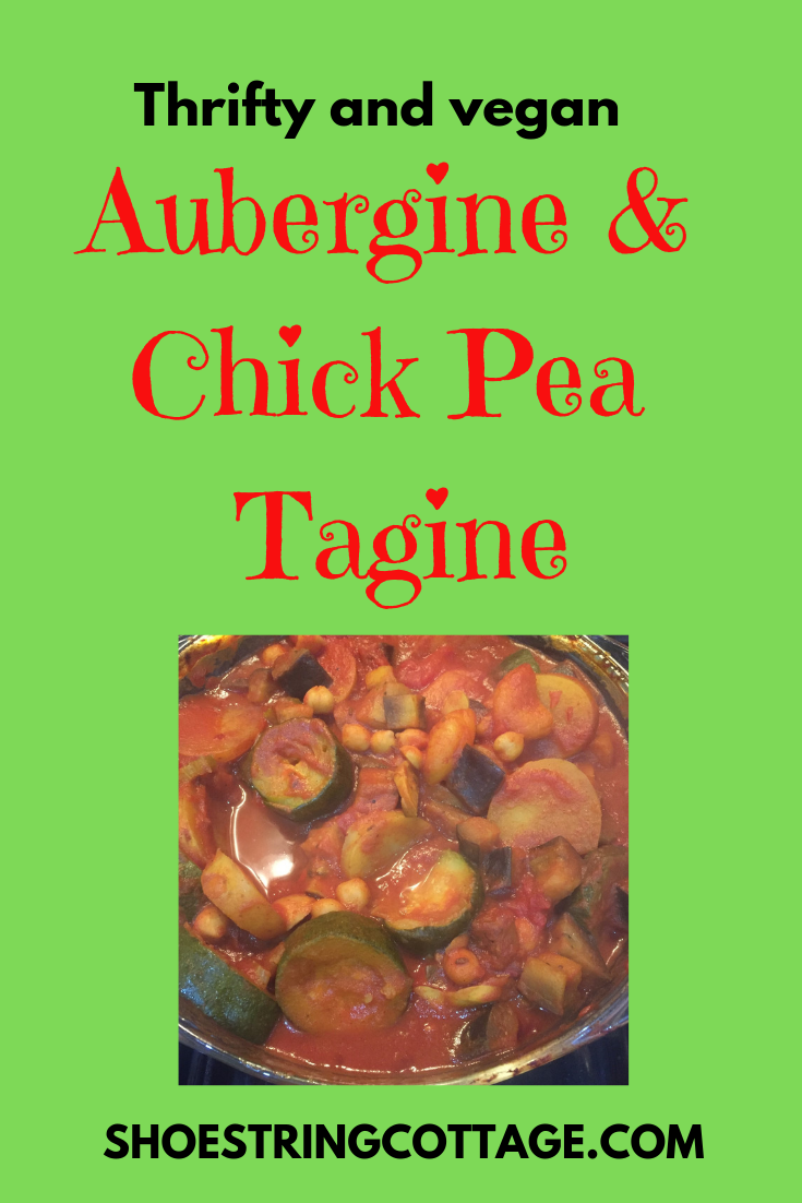 aubergine and chick pea tagine
