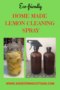 home made lemon cleaning spray