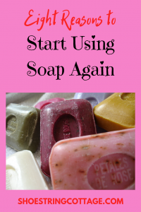 start using soap again