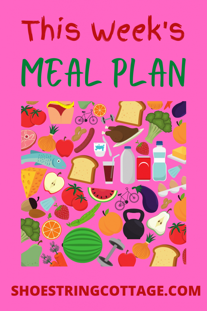 Reducing food waste with a meal plan - Shoestring Cottage