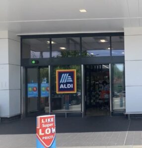 Aldi entrance