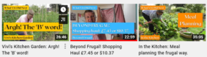 frugal youtubers
