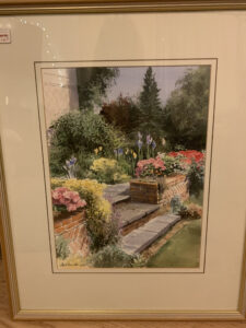 A country garden water colour - second hand shopping