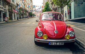Classic red car