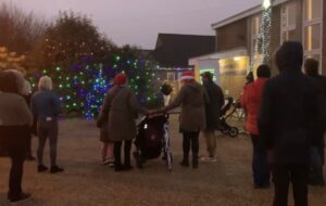 frugal christmas - carol service outside
