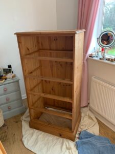 chest of drawers ready for painting