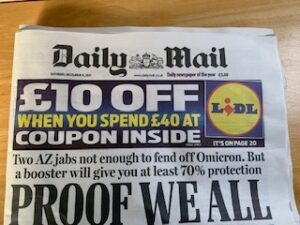 Daily Mail front page