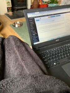 blanket over legs