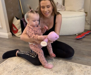 Toddler and mum with dolly