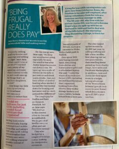 magazine article featuring the author