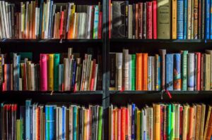A large bookcase