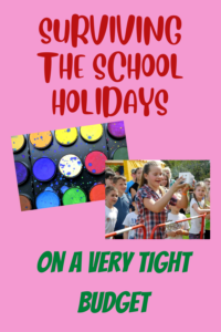 frugal fun in the school holidays banner