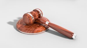 A wooden gavel