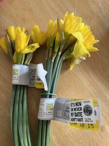 Some bunches of daffodils