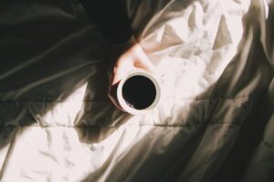 Cup of coffee in a hand