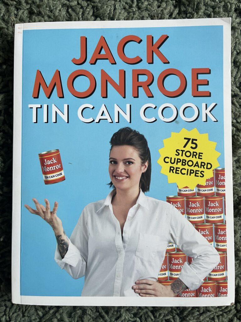 Front cover of the Tin Can Cook book by Jack Monroe