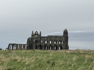 The ruined abbey at Whitby