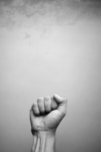 Raised fist